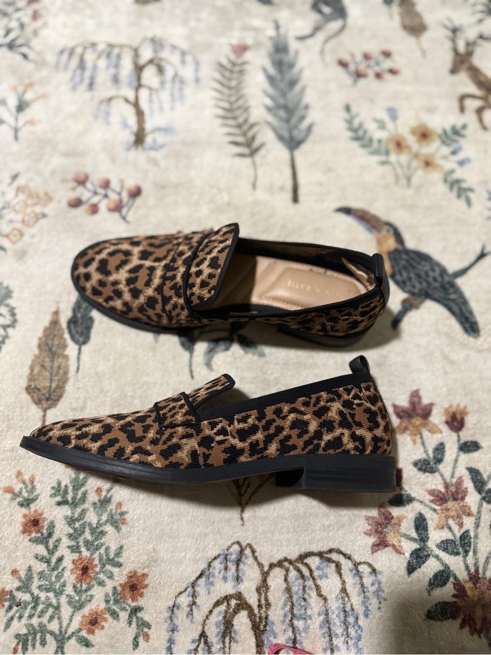 Leopard Print Slip-On Loafers in Brown and Black Katie & Black kelly & katie 9